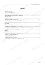 takeuchi-tl140-crawler-loader-workshop-manual-ct9e001-specs-27.webp Takeuchi TL140, TL140 Crawler Loader, Crawler Loader troubleshooting contents page for machine, travel, lift, and bucket systems.