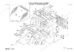 takeuchi-tl150-compact-track-loader-parts-catalog-bt7z012-cab-parts-226.webp Takeuchi TL150 exploded view diagram of rear engine cover assembly, including panels, hinges, and mounting hardware.