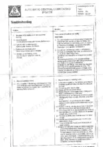 Terex Atlas workshop manual troubleshooting table for automatic central lubricating system