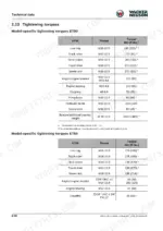 wacker-neuson-et65-to-e14-04-track-excavator-service-manual-1000353762-torque-54.webp Wacker Neuson ET65, ET90, E14-01, E14-04 tightening torque specification tables for components like live ring and track roller.