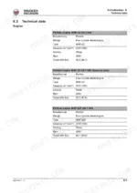 wacker-neuson-wl32-wheel-loader-service-manual-1000350669-specs-13.webp Wacker Neuson WL32 technical data tables for Perkins 404D-22, 404F-22, and 404F-22T diesel engine specifications.