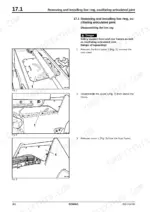 009d33dc-b-procedures-366 Bomag BC 672 RB, BC 772 RB, BC 772 RS procedure for removing and installing the live ring, oscillating articulated joint.
