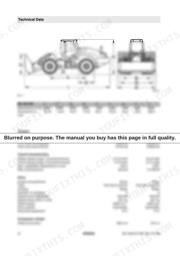 Bomag BC 462 RB, BC 472 RB, BC 472 RS technical data, dimensions diagram, weights, travel, and engine specifications.