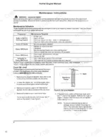 0bd38053-b-maintenance-64 Bomag 113, 213, 313, 413 Kohler engine maintenance schedule table, oil level check procedures, and dipstick diagram.