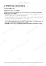 0d484aa2-b-operations-135 New Holland Boomer 45, Boomer 50, Boomer 55 operating instructions detailing the 50-hour engine break-in procedure steps.