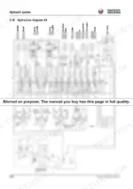 0d81df1e-b-hydraulic-258 Wacker Neuson 6003 hydraulic system diagram A4 showing cylinders, travel drives, joysticks, and control valves.