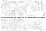 0f310413-b-hydraulic-589 Link-belt 130LX hydraulic and electric schematic diagram with component legend and pressure settings table.
