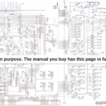 Link-belt 130LX electrical schematic wiring diagram with component legend and fuse box connections.