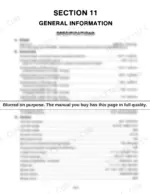 Sperry New Holland 782 general information specifications table including weight, dimensions, power requirements, and cylinder data.
