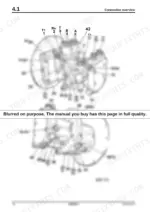 111addab-b2-system-diagram-46 Bomag BW 141/151 AD-4 service manual — connection overview: labeled valve block diagrams with numbered ports and fittings 1-42