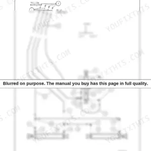 Flexi-coil ST820 hydraulic diagram showing three-section cylinder hose routing and numbered component connections.