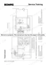 Bomag BW 211 D-40, BW 212 D-40, BW 213 D-40 hydraulic travel circuit diagram showing pump, motor, and valve components.