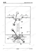 2034a9a2-b-exploded-view-92 Bomag BW 125–138 Series drum repair survey diagram showing axial play specifications and component assembly.