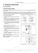 2923493a-b-operations-159 New Holland T5.75, T5.85, T5.95, T5.105, T5.115 Engine Speed Management (ESM) operation procedures, switch diagrams, and display icons.