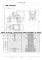2923493a-b-specs-389 New Holland T5.75, T5.85, T5.95, T5.105, T5.115 general dimensions diagram and specification table for 2WD and 4WD models.