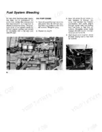 2d591150-b-procedures-54 Fiat 70-66, 80-66 fuel system bleeding procedure with CAV pump engine diagrams and component labels.