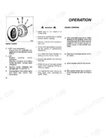 2e80117e-b-operations-22 New Holland 55-88, 60-88, 65-88, 70-88, 80-88 starter switch positions, engine starting procedures, and safety warnings.