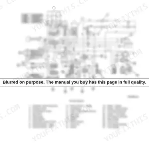 Ford GT65, GT75, GT85, GT95 electrical system wiring diagram with starter switch connection table and component legend.