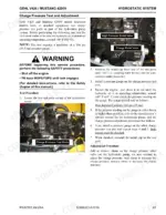 34abbdf6-b-procedures-87 Gehl V420 / Mustang 4200V hydrostatic system charge pressure test and adjustment procedure page.