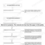New Holland M427, M428, M459 engine troubleshooting flowchart for blue smoke and abnormal knocking symptoms.