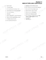 Bomag BW177D-50, BW177DH-50, BW177PDH-50 list of indicators and controls including switches, levers, and warning lights.