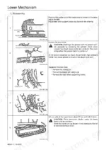 3a194ce9-b-procedures-362 Link-Belt 135 lower mechanism track shoe disassembly procedure steps, including master pin removal and grease cylinder discharge.
