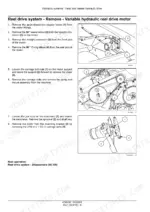 3a609f9e-b-procedures-36 New Holland 12HS, 14HS, 16HS, 18HS service manual procedure for removing the variable hydraulic reel drive motor and chain.
