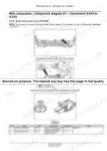 3a609f9e-b-wiring-55 New Holland 12HS, 14HS, 16HS, 18HS wiring diagram for X-010 header knife speed sensor connector, pinout table, and location views.