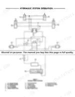 3aa9ba54-b-hydraulic-8 Ford CL-30, CL-40 hydraulic system schematic showing bucket cylinders, lift cylinders, loader pump, drive motors, and reservoir.