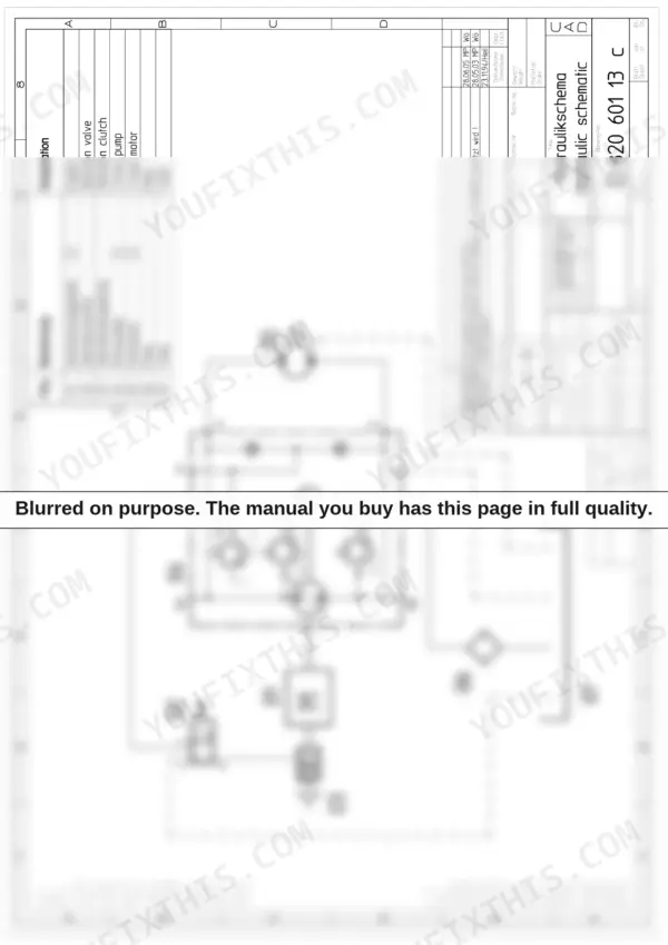 Bomag BW 75 H hydraulic schematic diagram showing engine, vibration valve, travel pump, motor, filter, and tank components.