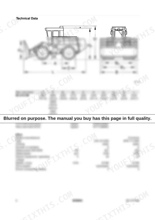 Bomag BC 670 RB technical data, dimensions diagram, weight specifications, and engine drive system performance table.