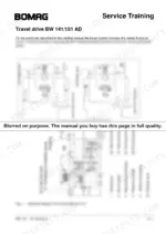Bomag BW 141–154 Series hydraulic schematic, page 42.