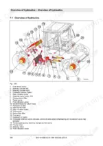 49016ba4-b-hydraulic-306 Bomag BW 191 AD-5, BW 191 ADO-5, BW 206 AD-5, BW 206 ADO-5 hydraulic system overview diagram with numbered component list.