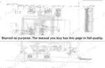 4de753ac-b-hydraulic-23 Link-belt LS-1600 hydraulic circuit diagram for blade system with component parts list and reference numbers.