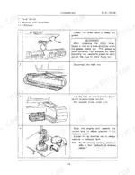 4de753ac-b-procedures-45 Link-belt LS-1600 undercarriage travel device removal procedure steps including track link disconnection and pressure release.