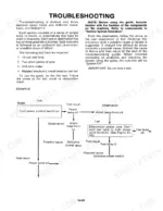New Holland 900 troubleshooting guide for spout motor, deflector motor, and Metalert II with test flow chart example.