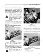 586bf387-b-controls-17 Ford 8700, 9700 operator manual showing gearshift, PTO, hydraulic lift, and system selector lever controls and operations.