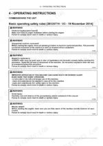New Holland PowerStar 65, PowerStar 75 basic operating safety rules and commissioning warnings for unit operation.