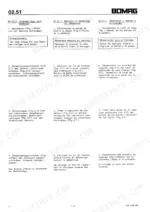 Bomag BW 100 AD, BW 120 AD, BW 130 AD starter motor removal and installation procedure steps in multi-language format.