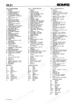 Bomag BW 100 AD, BW 120 AD, BW 130 AD wiring diagram legend, electrical component list, fuse table, and wire color codes.
