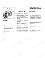 62d98fc3-b-operations-26 Fiat 55-66, 60-66 starter switch diagram, engine starting procedures, and safety precautions for tractor operation.