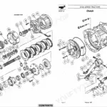 Massey Ferguson 8110, 8120, 8130, 8140, 8150, 8160, 8100 clutch exploded view diagram showing internal components and housing.