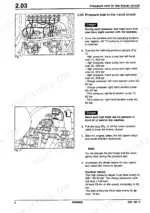 673facfe-b3-procedures-28 Bomag BC 570 RB, BC 670 RB travel circuit pressure test procedure, gauge connection points, and nominal pressure values.