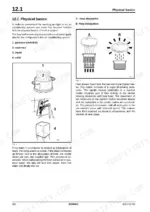 6a8f5375-b2-operations-360 Bomag BW 211 DE-40 air conditioning manual page illustrating physical states of matter and heat transfer diagrams