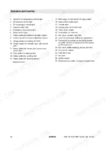 6cfcedc7-b-controls-26 Bomag BW 125 ADH, BW 135 AD, BW 138 AD, BW 138 AC list of indicators and controls with numbered component descriptions.