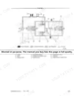 6f1beaad-b-hydraulic-215 Ford 1110, 1210 hydrostatic transmission oil flow diagram in neutral position showing pump, motor, and relief valves.