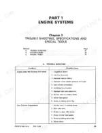 6f1beaad-b-troubleshooting-73 Ford 1110, 1210 engine troubleshooting table for low power and low cylinder compression causes.