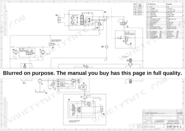 Bomag BW 80 AD-2, BW 90 AD-2, BW 90 AC-2, BW 100 ADM-2, BW 90 AD/AC-2 hydraulic schematic diagram with component legend and pressure table.
