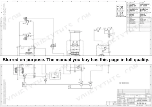 Bomag BW 100 AD-3, BW 100 AC-3, BW 120 AD-3, BW 120 AC-3 hydraulic schematic diagram with component list and pressure values.