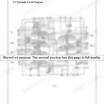 Link-belt 2650Q, 2700Q hydraulic circuit diagram for the control valve showing spool and port connections.